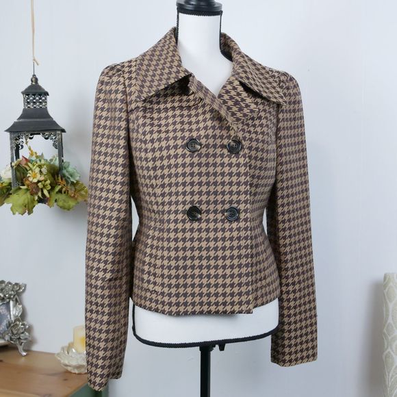 Nine West Houndstooth Doublebreast 